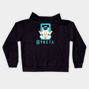 theta coin Crypto coin Crytopcurrency Kids Hoodie